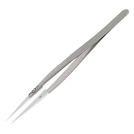 Cole-Parmer Stainless Steel Tweezer with Ceramic Fine Thin Tips, 13.5 cm