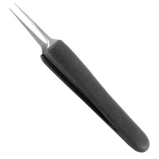Cole-Parmer 5.SA.DN.6 Foam Grip Tweezers w/ Very Sharp, Extra-Fine Tips