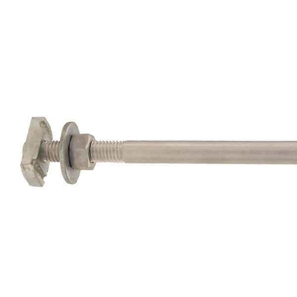 Cole-Parmer Mounting Rod with Coupler, Nickel-Plated Zinc, 8