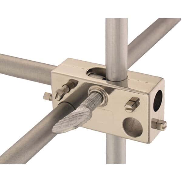 Cole-Parmer Multiple Rod Connector, Nickel-Plated Zinc, Holds Up to 6 Rod s