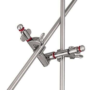 Cole-Parmer All Position Connector, Adjustable Angle and Plane, Nickel-Plated Zinc