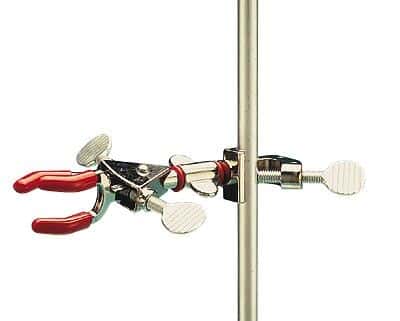 Cole-Parmer Swivel Clamp, Three-Prong, Medium, Nickel-Plated Zinc