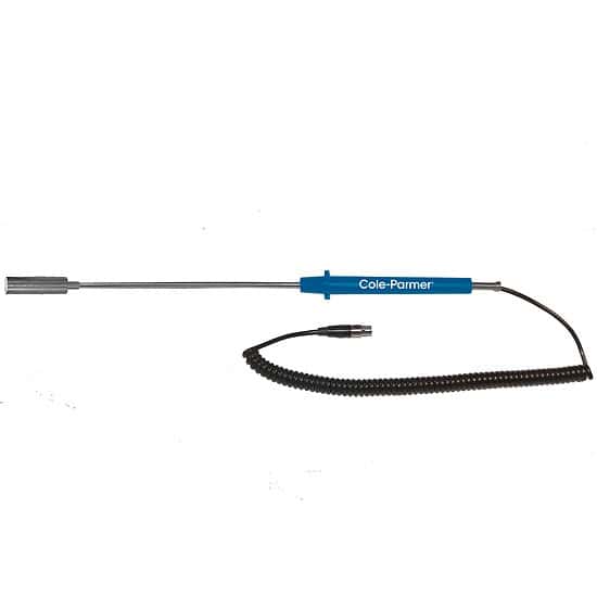 Cole-Parmer Surface RTD Probe, 100 Ohm, 5-ft Coil Cable; 10