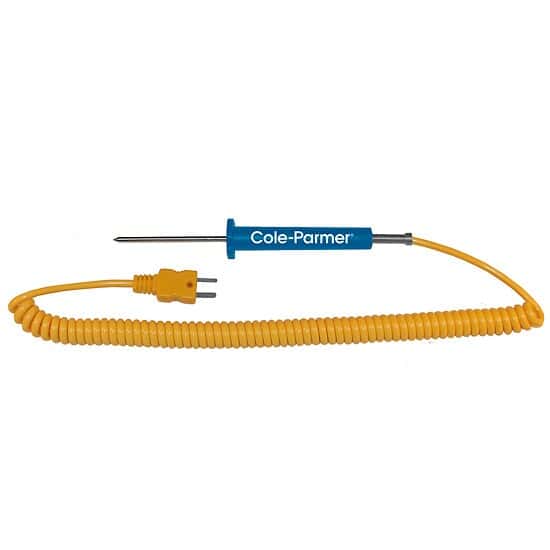 Cole-Parmer Compact Penetration Thermocouple Probe, 2.5