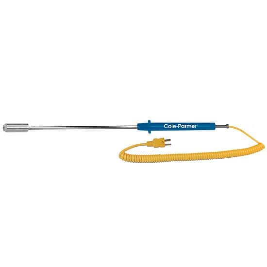 Cole-Parmer Type-K, Straight Surface Probe, 10