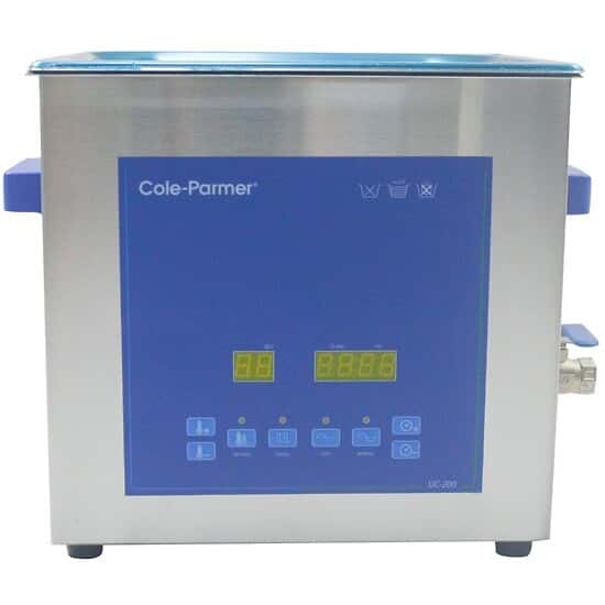 ColeParmer 9 Liter Ultrasonic Cleaner with Digital Timer and Heat, 230