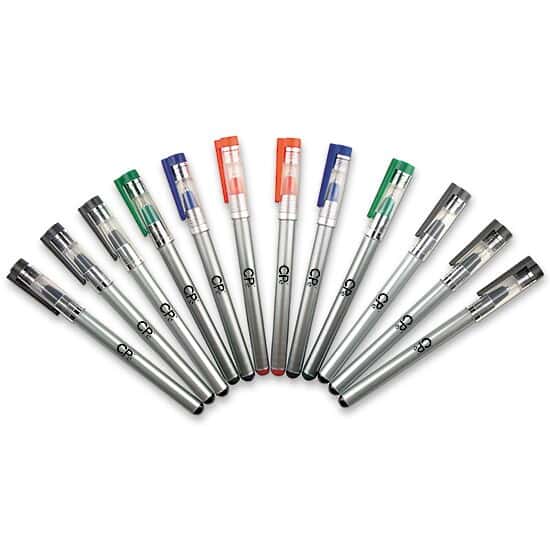 Cole-Parmer Scientific Technical Pens, 0.3 mm Blue; 6/Pk