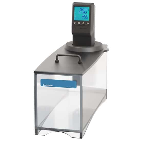 Cole-Parmer RH-400 Polycarbonate Open Heated Circulating Bath System, 14 L, Amb +10 to 85°C; 240 V