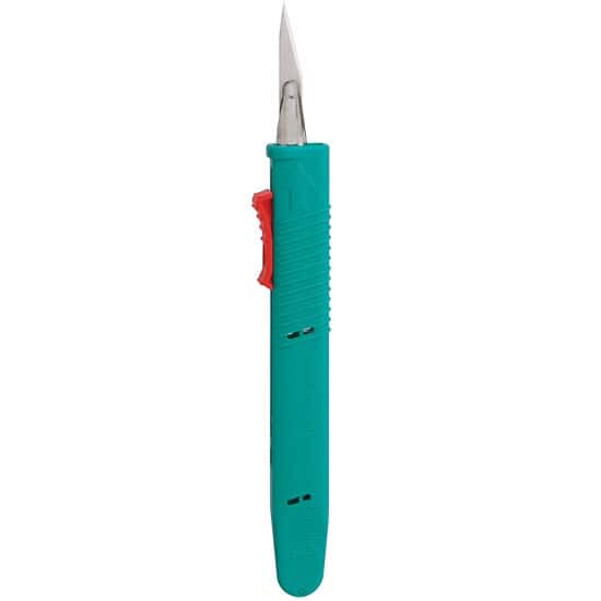 Cole-Parmer Disposable Dissecting Safety Scalpels, #11 Blade; 10/Pack