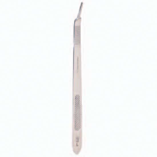Cole-Parmer SS Dissecting Blade Handle, Bent, #3L for #10 to #15 Blades; 1/Pk