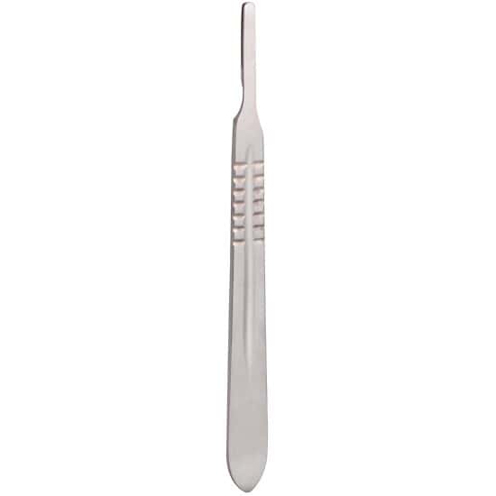 Cole-Parmer SS Dissecting Blade Handle, #4 for #20 to #25 Blades; 1/Pk