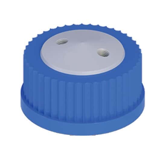 Cole-Parmer VapLock™ Solvent Delivery Cap, two 1/4