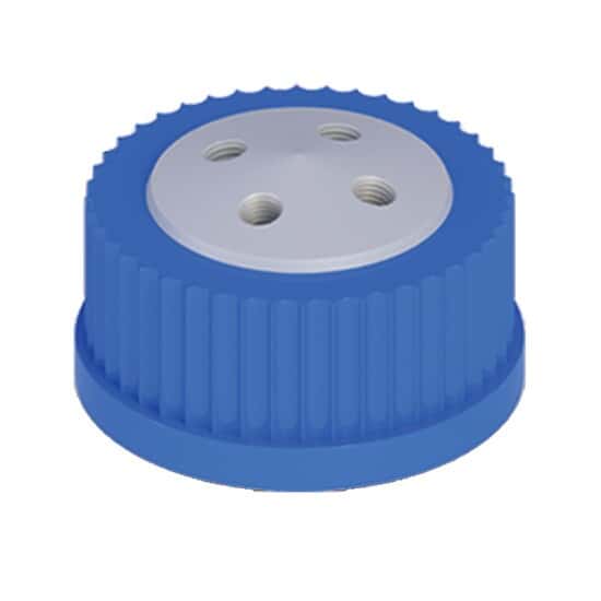 Cole-Parmer VapLock™ Solvent Delivery Cap, four 1/4