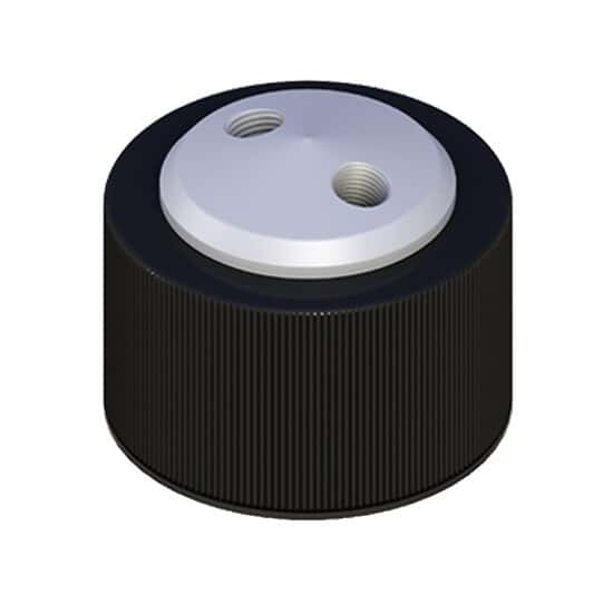 Cole-Parmer VapLock™ Solvent Delivery Cap, two 1/4