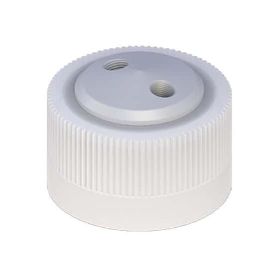 Cole-Parmer VapLock™ Solvent Delivery Cap, two 1/4