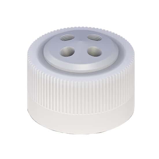 Cole-Parmer VapLock™ Solvent Delivery Cap, four 1/4