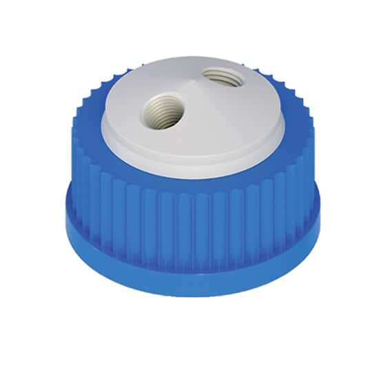 Cole-Parmer VapLock™ Solvent Delivery Cap, two 1/4