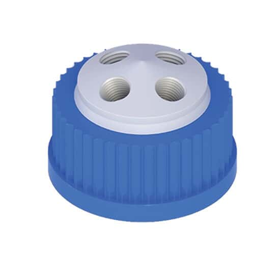 Cole-Parmer VapLock™ Solvent Delivery Cap, four 1/4