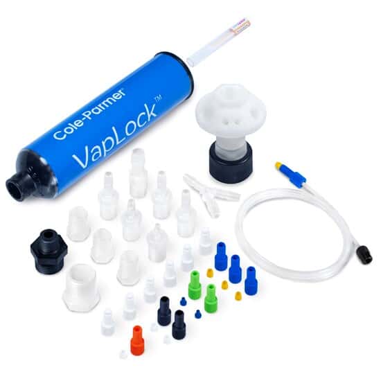 Cole-Parmer VapLock™ Solvent Waste Kit, PTFE, GL38, 1x1/2