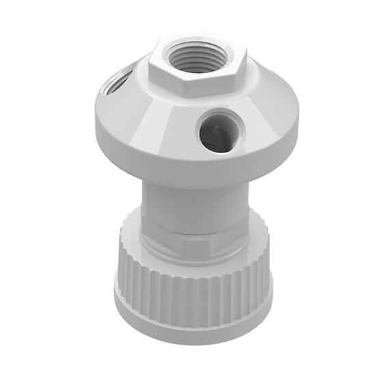 Cole-Parmer VapLock™ Solvent Waste Manifold, PTFE, GL45, 1x1/2