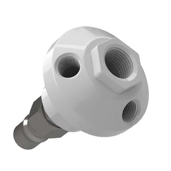 Cole-Parmer VapLock™ Solvent Waste Manifold, PTFE, Justrite SS, 1x1/2