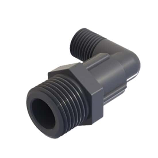 Cole-Parmer VapLock™ Filter Adapter, 90° elbow, 1/4