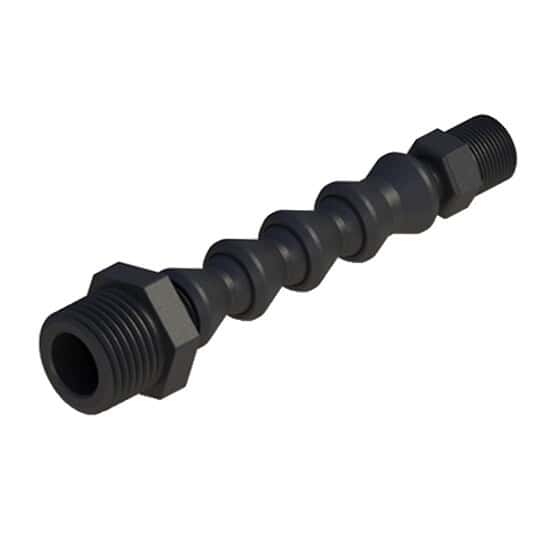 Cole-Parmer VapLock™ Adapters for Exhaust Filters, Straight, Adjustable, Black Acetal, 1/4