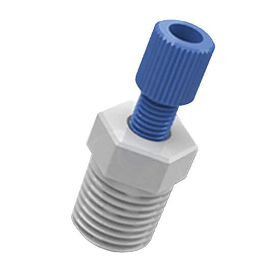 Always in Stock - Cole-Parmer VapLock™ Fitting, Blue PP Nut, Yellow ...