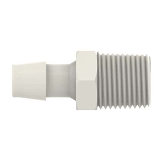Cole-Parmer VapLock™ Fitting, Polypropylene,  Straight, Hose Barb to Threaded Adapter, 5/8