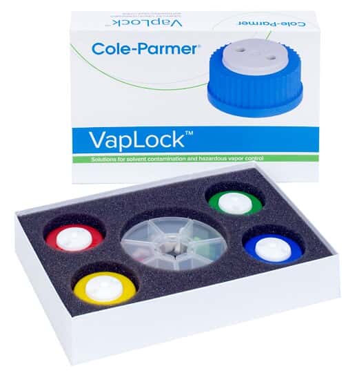 Cole-Parmer VapLock™ Solvent Delivery Cap Kit, for HPLC Reverse Phase