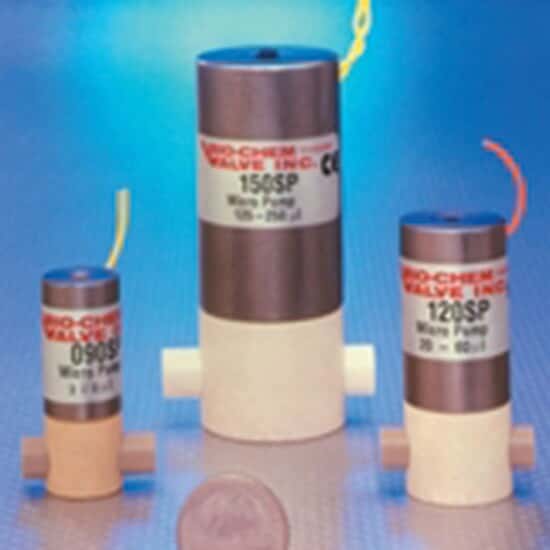 Cole-Parmer VapLock™ Self-Priming Micro Pump, 50 µL, PEEK/PTFE/FKM; 24 VDC