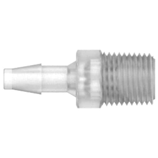 Cole-Parmer VapLock™ Fitting, Polypropylene,  Straight, Hose Barb to Threaded Adapter, 5/16