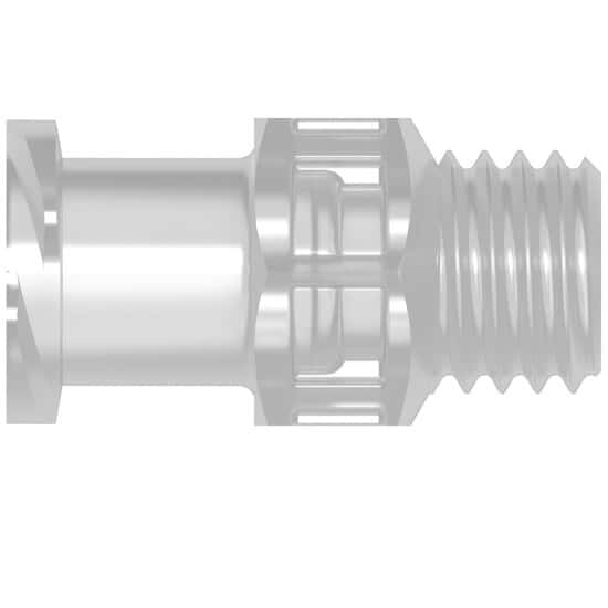 Cole-Parmer VapLock™ Luer Fitting, Polypropylene, Straight Bulkhead, Female Luer x 1/4-28 UNF(M) Bottom Sealing Thread; 10/PK