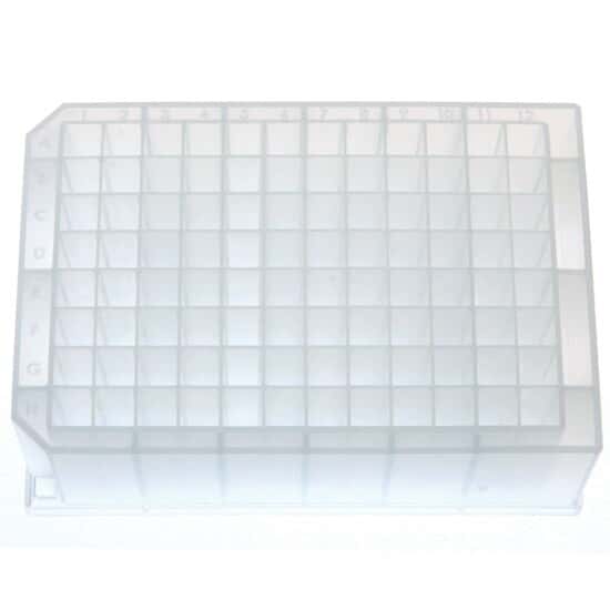 Cole-Parmer 96-Well Microplate, Deep Well, Square, PP, 2 mL; 50/PK