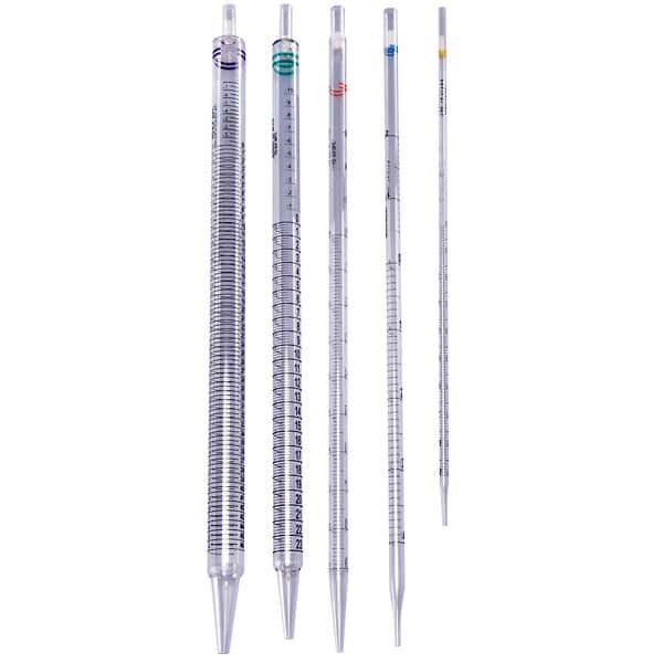 Cole-Parmer Sterile Serological Pipettes, 0.1 to 1 mL, Polystyrene (PS), Individually Packaged; 500/CS