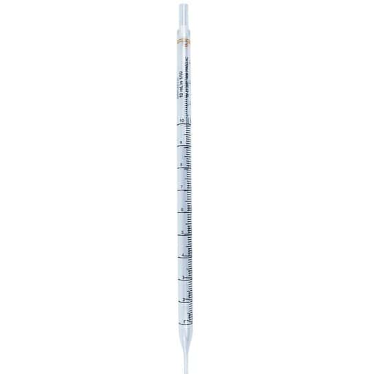 Cole-Parmer Sterile Serological Pipettes, 10 mL, Wide Tip, Polystyrene (PS), 16 Bulk Packs of 25 Pipettes/Pack (400 Total Pipettes)