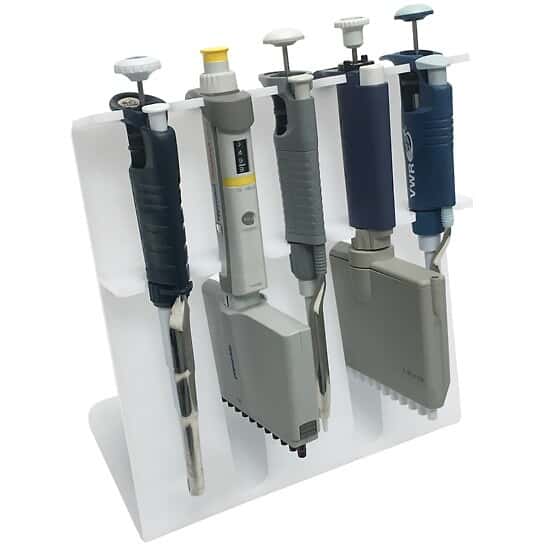 Cole-Parmer Pipettor Rack, 5-Place with 2 Multichannel Slots