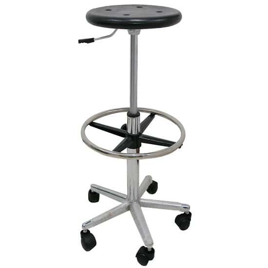 Cole-Parmer Adjustable Anti-static Chair, Black, Conductive PU 450-600mm