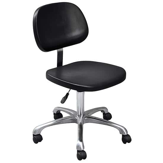 Cole-Parmer Adjustable Anti-static Chair Black, Conductive, PP 400-550mm