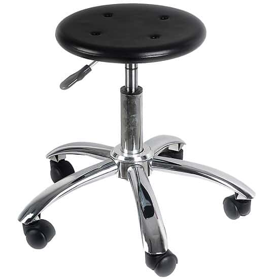 Cole-Parmer Adjustable Anti-static Chair Black, Conductive, PU 400-550mm