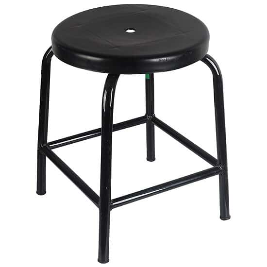 Cole-Parmer Non-Adjustable Anti-Static Stool, Black, Conductive PP