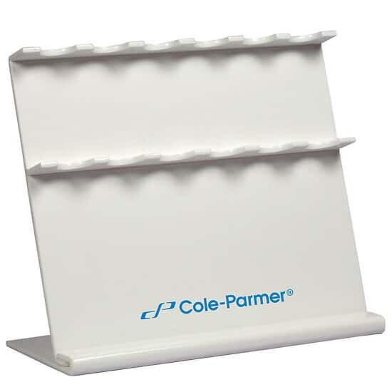 Cole-Parmer Pipettor Stand, White, Holds 6 Pipettors