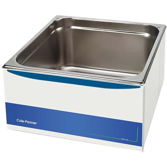 Cole-Parmer WBU-200-26 Unheated Water Bath, Stainless Steel, 26L
