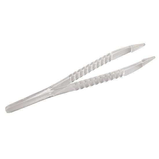 Cole-Parmer Disposable Sterile Forceps, Polystyrene, Transparent White, Individually Wrapped; 100/Pk