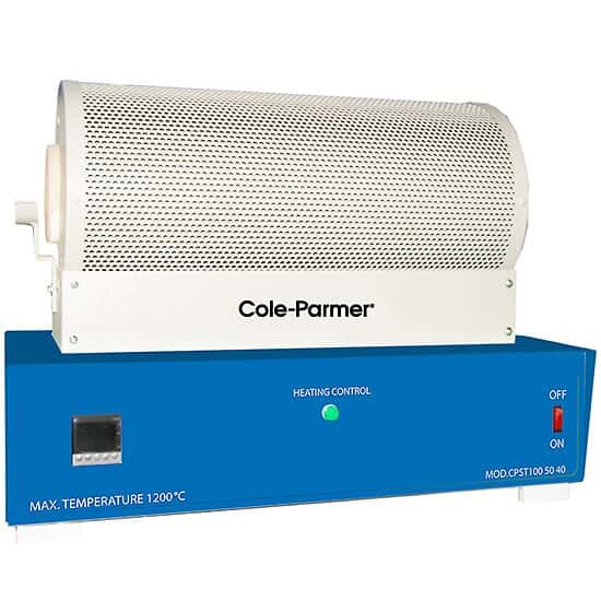 Cole-Parmer Horizontal Tube Furnace, 400 mm heating zone, 50 mm Tube Diameter, 1150°C; 1/Ea