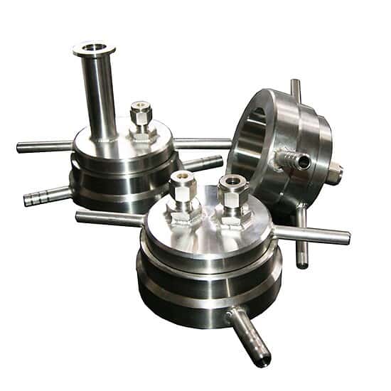 Cole-Parmer Vacuum flanges (End seals) x 10-5 Refrigerated by water for tube furnaces; 70 mm Diameter