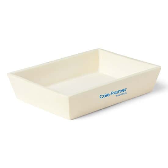Cole-Parmer High-Alumina Rectangular Tray, 750 mL, 188 x 140 x 42 mm