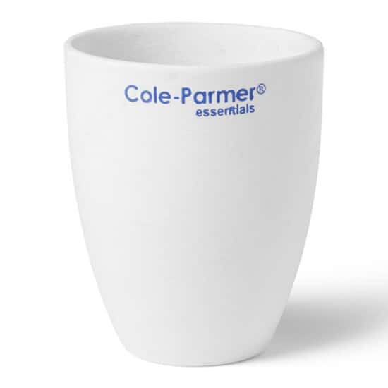 Cole-Parmer Porcelain Unglazed Rose Crucible, 75 mL; 6/PK
