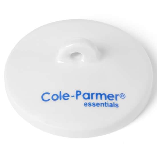 Cole-Parmer Porcelain Crucible Covers, 26 mm ID; 12/PK