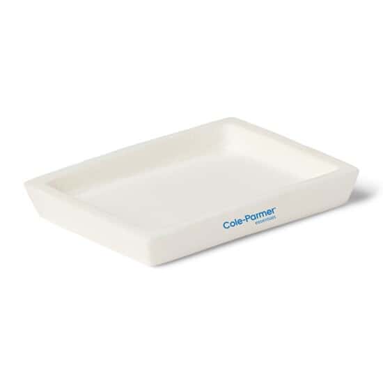 Cole-Parmer High-Alumina Rectangular Tray, 13 mL, 60 x 40 x 8 mm